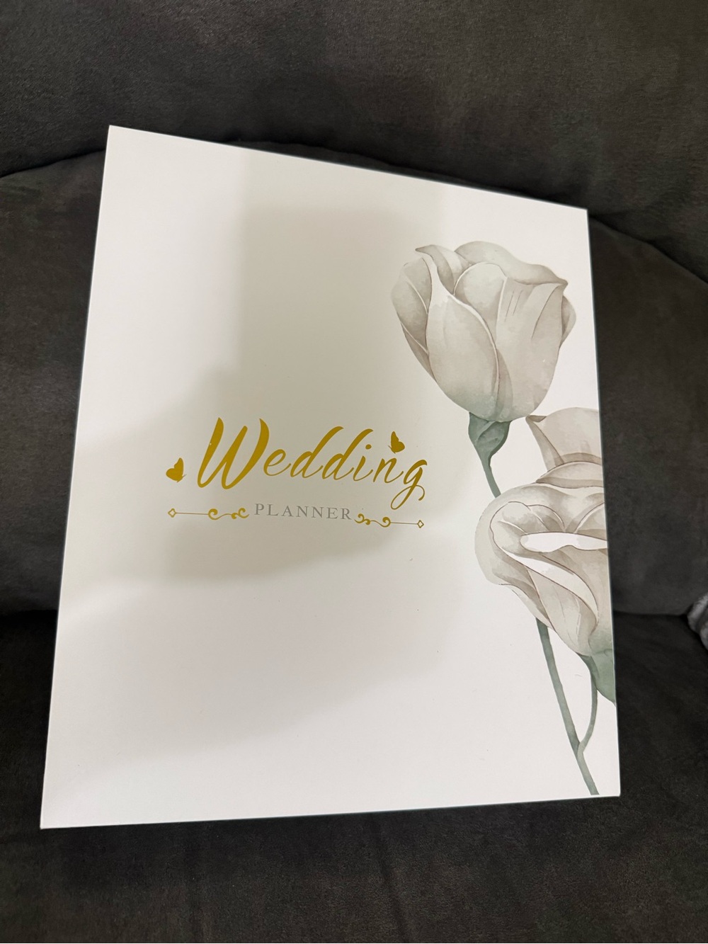 Wedding Planner Booklet - Gold & Cream Floral Cover